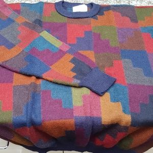 Vintage men's Millma 100% Alpaca sweater.